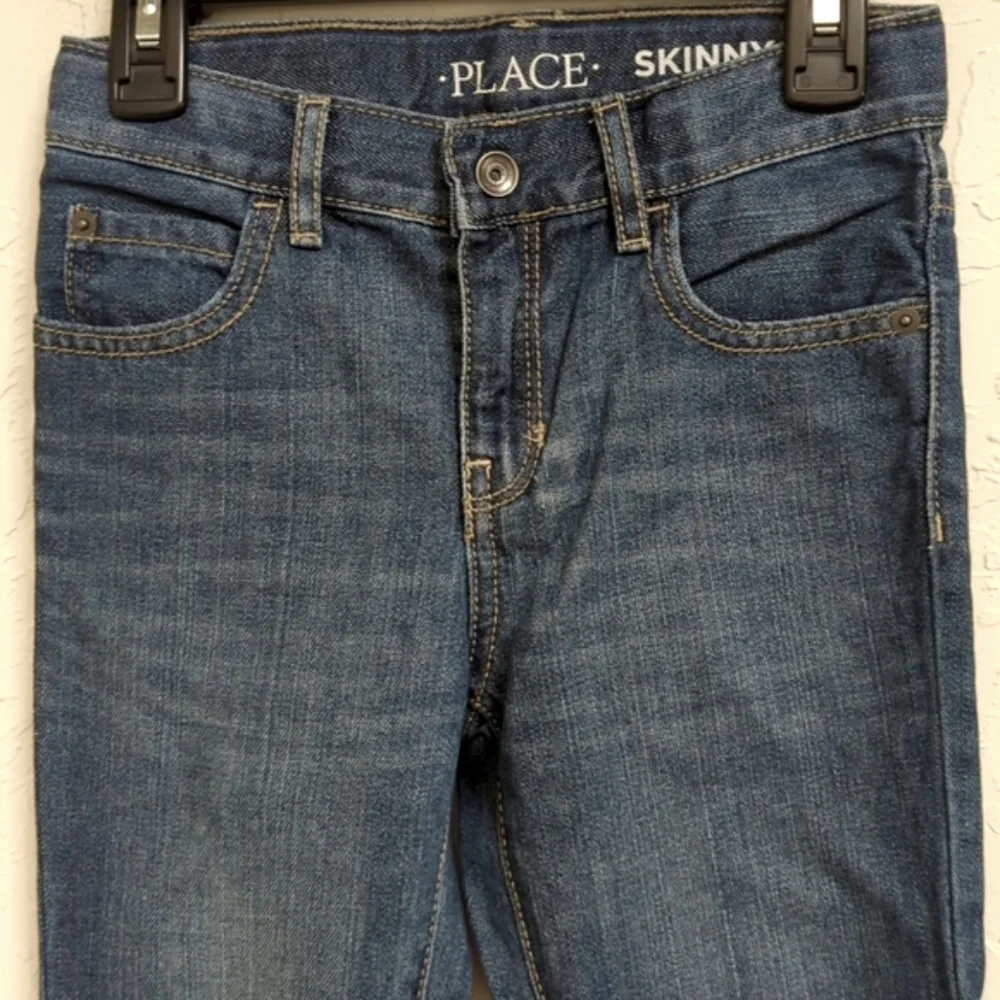 The Children's Place Boys Dark Wash Skinny Jeans Size 6